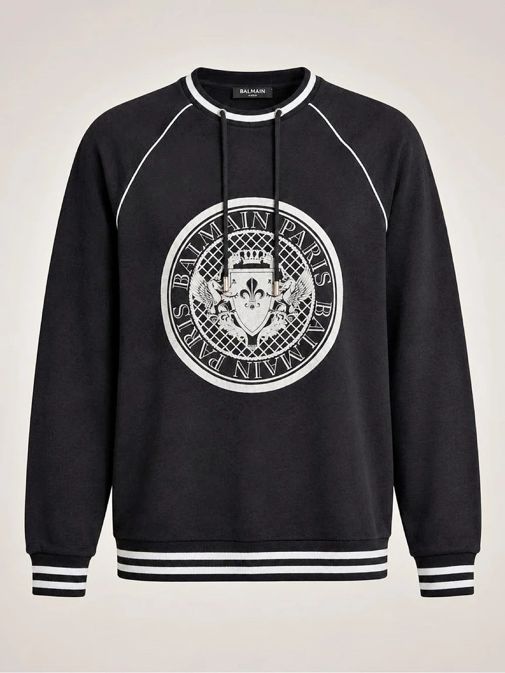 Balmain Coin Crest Logo Sweatshirt female Graphic Size Medium
